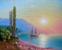 Буклет «Его душа – стихия моря» (205 лет со дня рождения И.К. Айвазовского) 